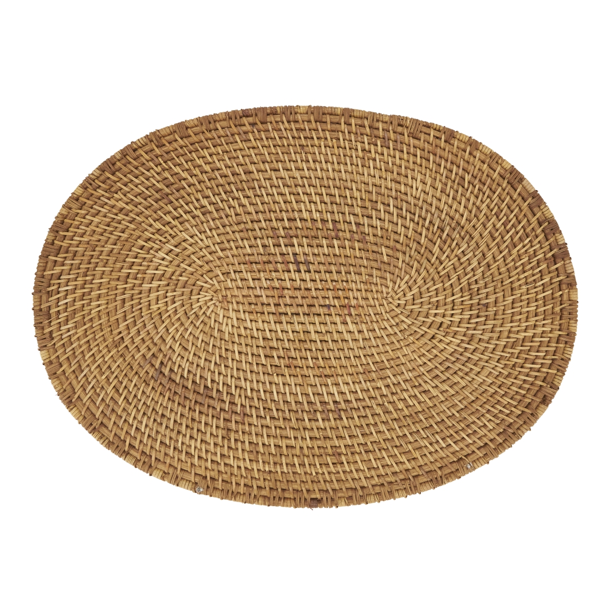 Picture of Saro Lifestyle 5091.CR1419B 14 x 19 in. Woven Rattan Placemats, Caramel - Set of 4