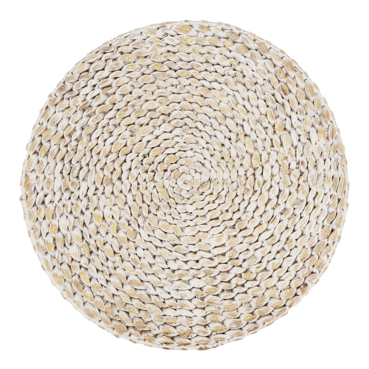 Picture of Saro Lifestyle 1816.GL15R 15 in. Foil Print Natural Fiber Placemat, Gold - Set of 4