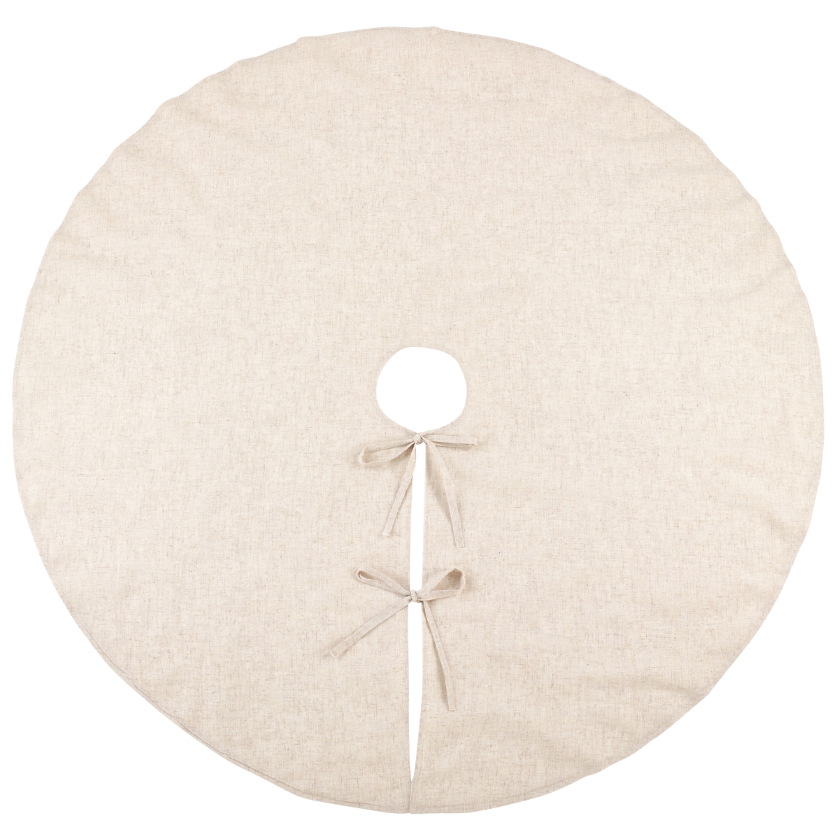 84 in. Toscana Tree Skirt with Piping, Natural