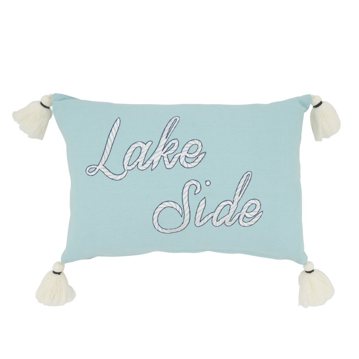 3651.LB1218BD 12 x 18 in. Lake Side Serenity Down Filled Throw Pillow, Light Blue