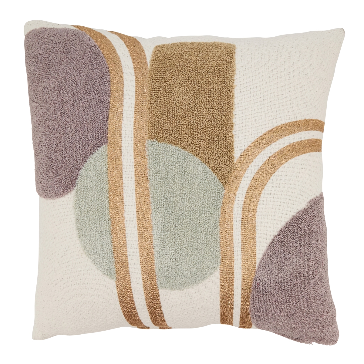 18 in. Abstract Color Play Poly Filled Throw Pillow, Multi Color