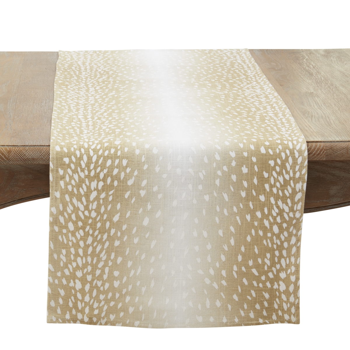 Picture of Saro Lifestyle 8143.N1872B 18 x 72 in. Earthy Antelope Print Table Runner, Natural