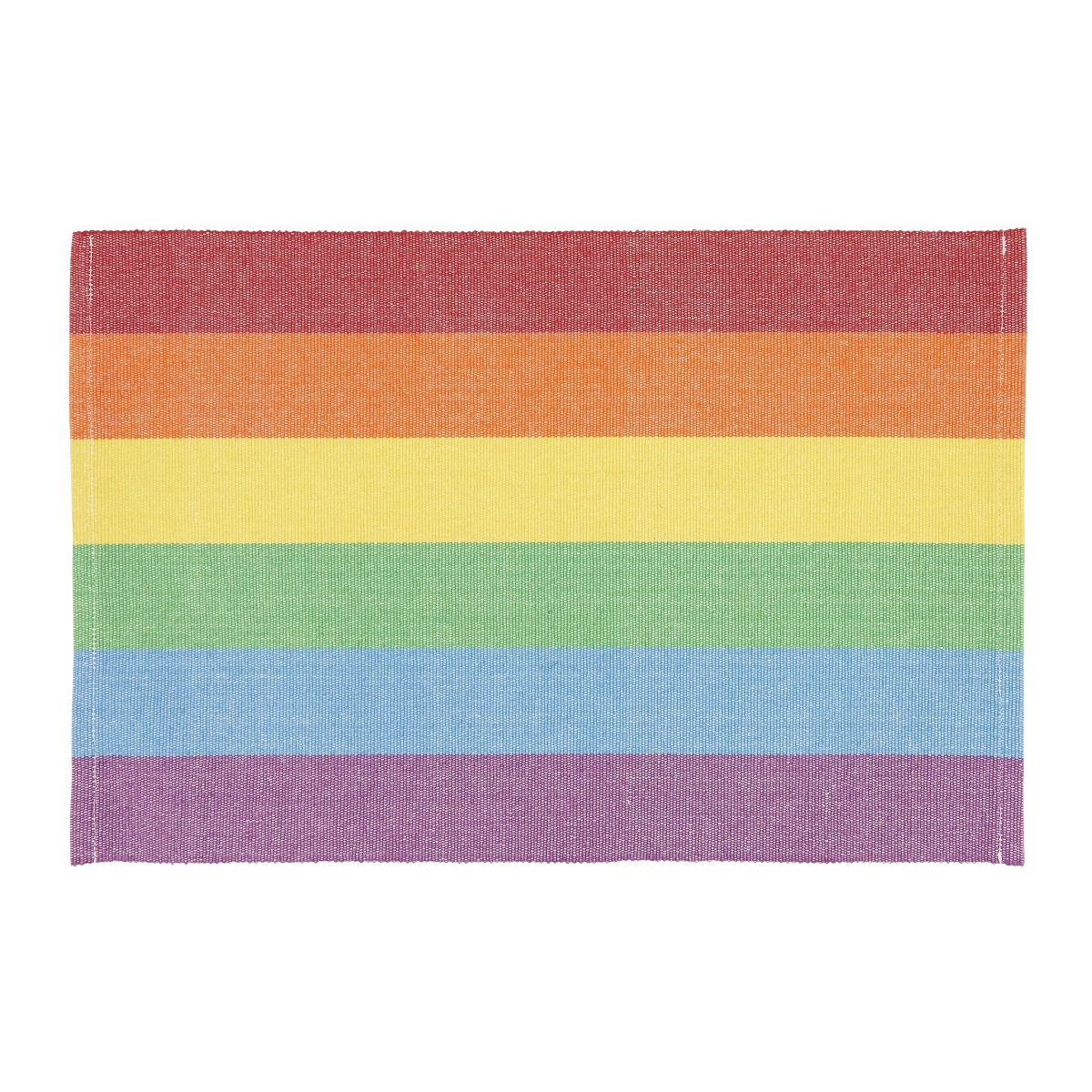 Picture of Saro Lifestyle 2115.M1320B 13 x 20 in. Rainbow Stripe Delight Placemat, Multi Color - Set of 4