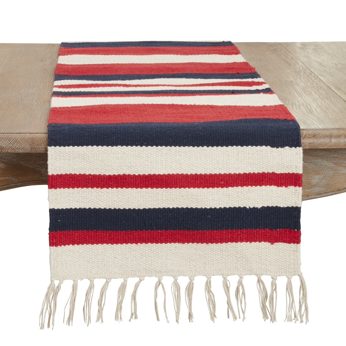 Picture of Saro Lifestyle 318.M1672B 16 x 72 in. American Dream Stripe Table Runner, Multi Color