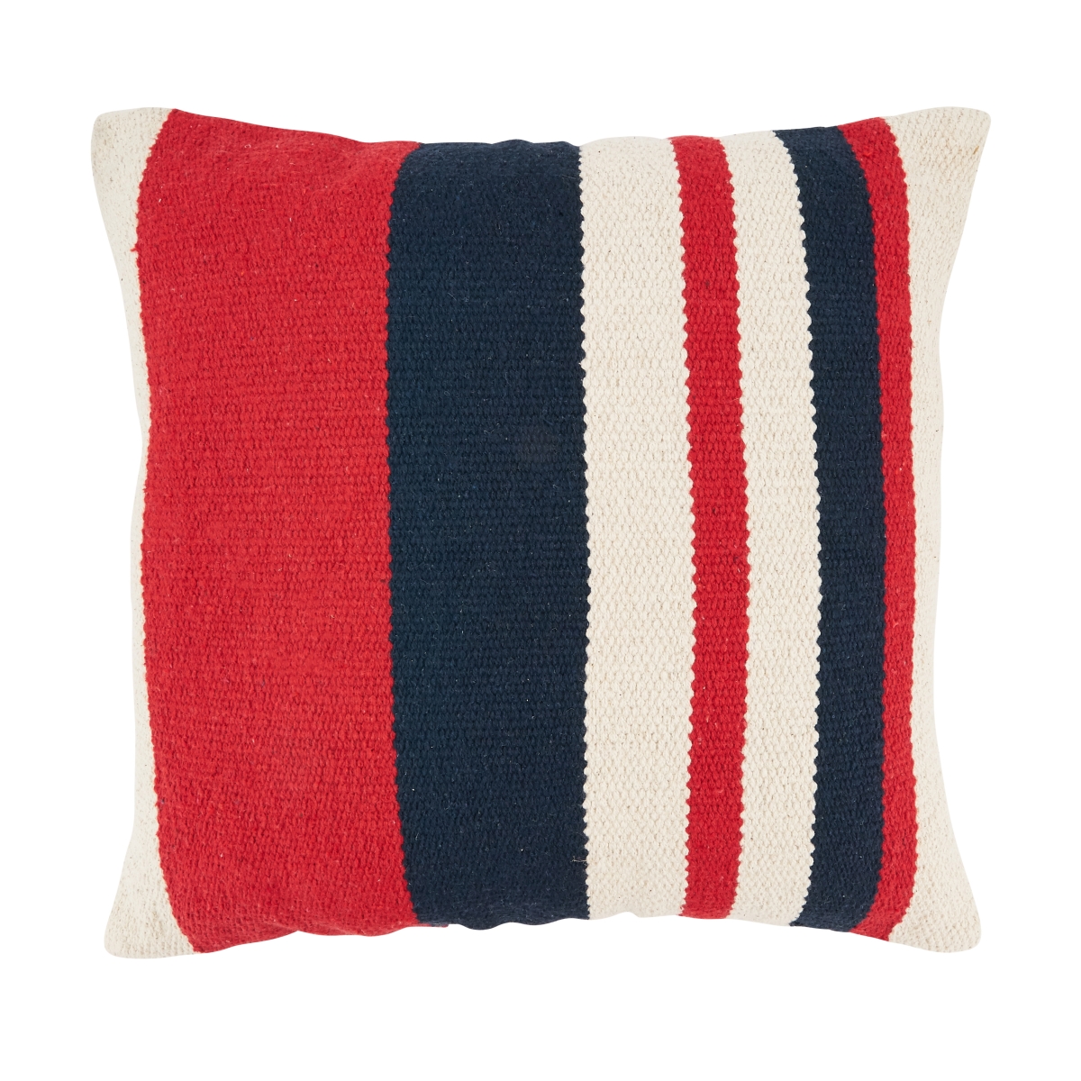 18 in. American Dream Stripe Poly Filled Throw Pillow, Multi Color