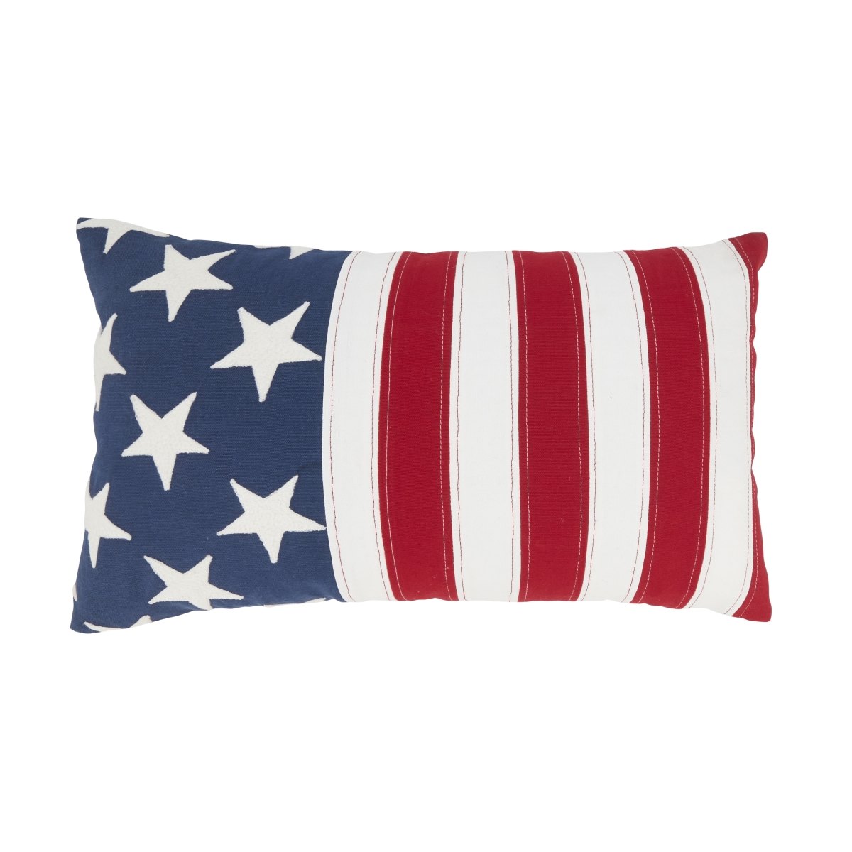 12 x 20 in. Patriotic Pride Poly Filled Throw Pillow, Multi Color