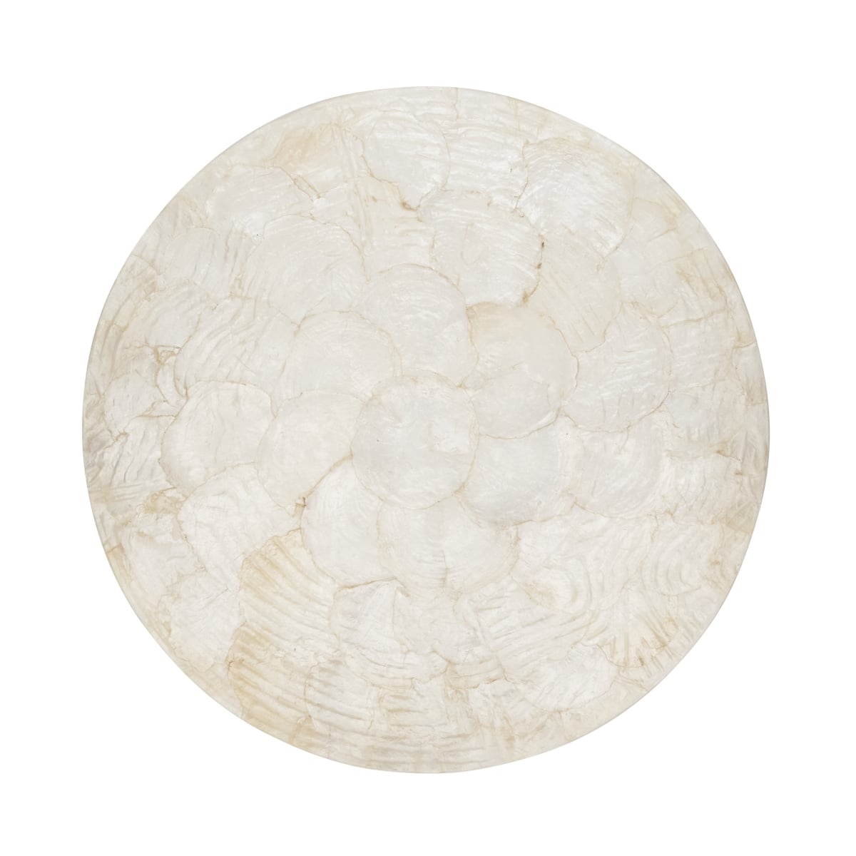 Picture of Saro Lifestyle 7313.I15R 15 in. Round Wavy Capiz Shell Placemat, Ivory - Set of 4