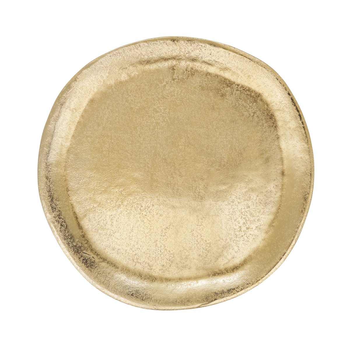 Picture of Saro Lifestyle CH497.GL13R 13 in. Round Aluminum Organic Charger&#44; Gold - Set of 4