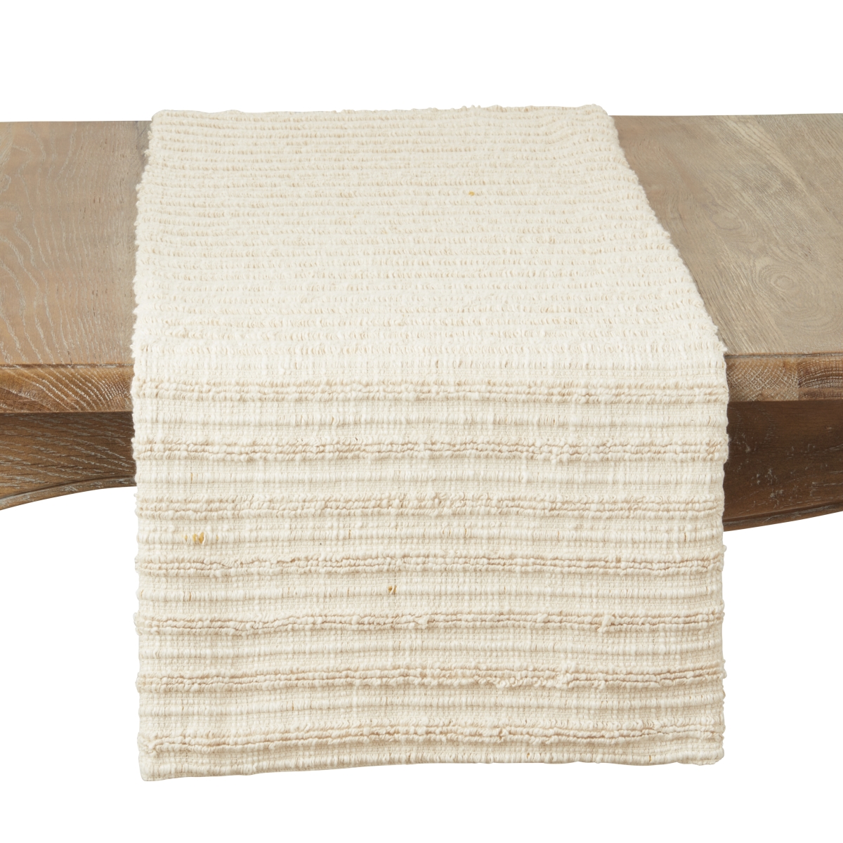 Picture of Saro Lifestyle 959.MU1672B 16 x 72 in. Refined Stripe Woven Oblong Table Runner, Mustard