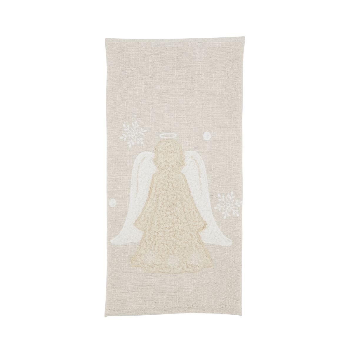 Picture of Saro Lifestyle 7940.N1727B 17 x 27 in. Winged Angel Guest Towel, Natural - Set of 4