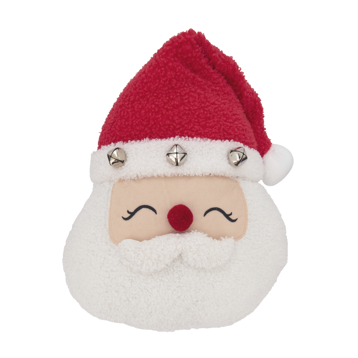 Jolly Saint Nick Santa Throw Pillow - Multi Color - 11 x 13 in. - Festive Design