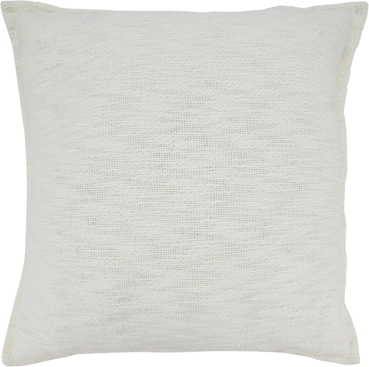 9890.I20SD 20 x 20 in. Textured Elegance Flange Down Filled Square Throw Pillow, Ivory