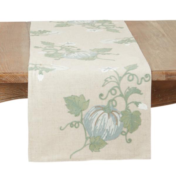 Picture of Saro Lifestyle 350.N1670B 16 x 70 in. Pumpkin Harvest Oblong Table Runner, Natural