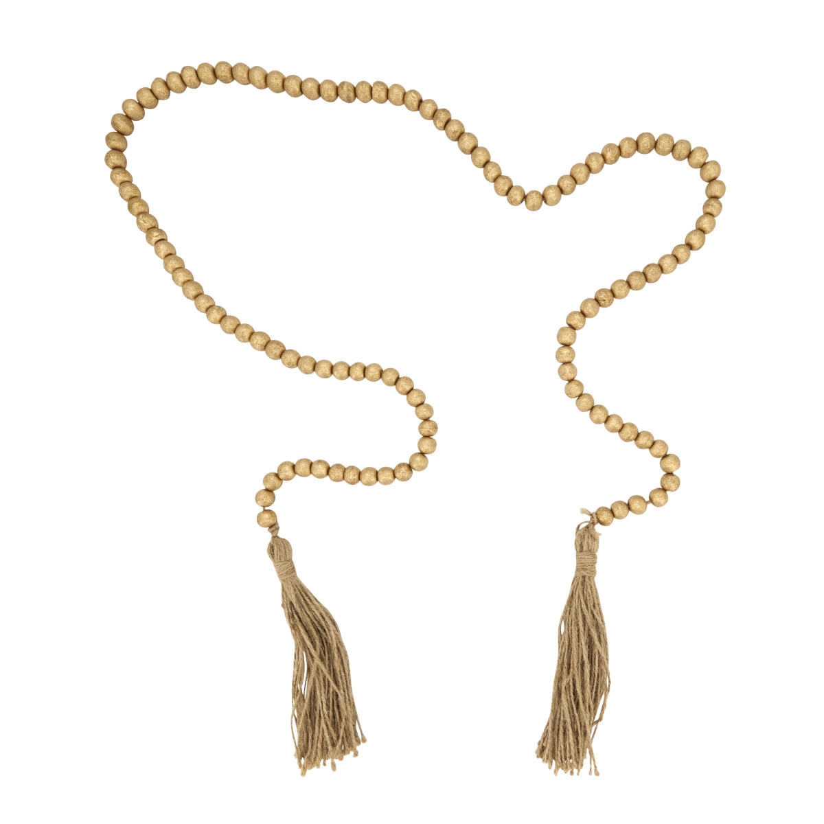 Picture of Saro Lifestyle GL310.GL72 Earthy Elegance Wood Beaded Garland - Gold