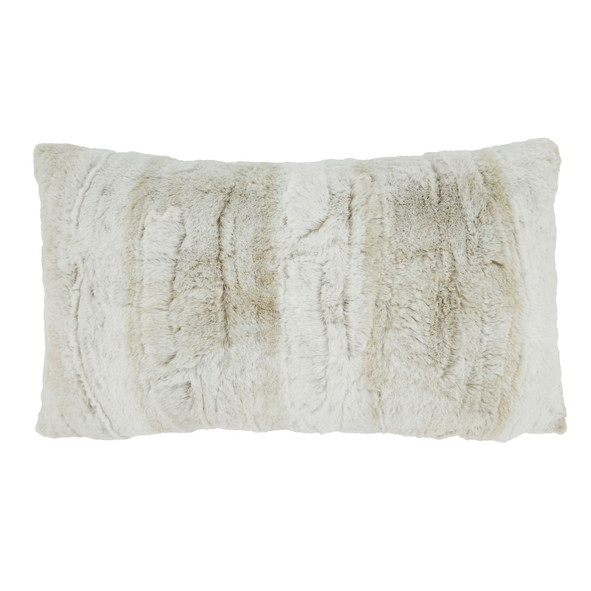 2222.N1220BD 12 x 20 in. Rectangle Soft & Snuggly Faux Fur Down Filled Throw Pillow, Natural