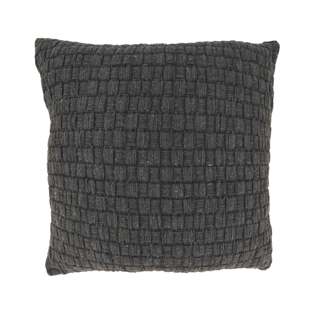 3830.GY20SD Textured Waffle Weave Down Filled Pillow - Gray - 20 x 20 in.