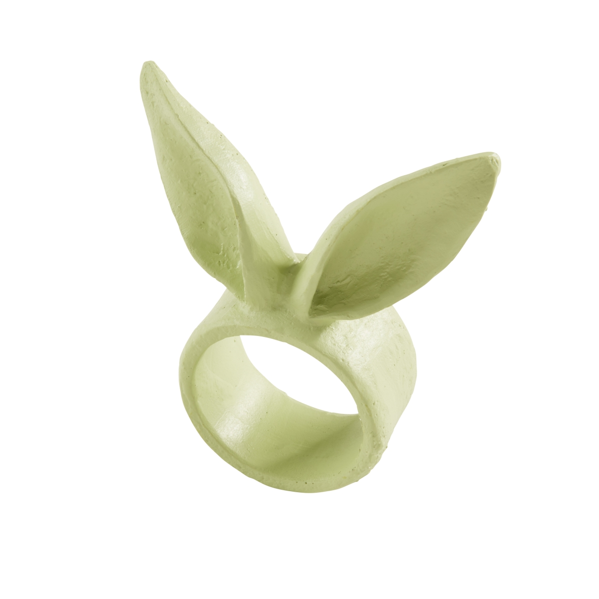 Picture of Saro Lifestyle NR864.G Playful Bunny Ears Napkin Ring - Green - Set of 4