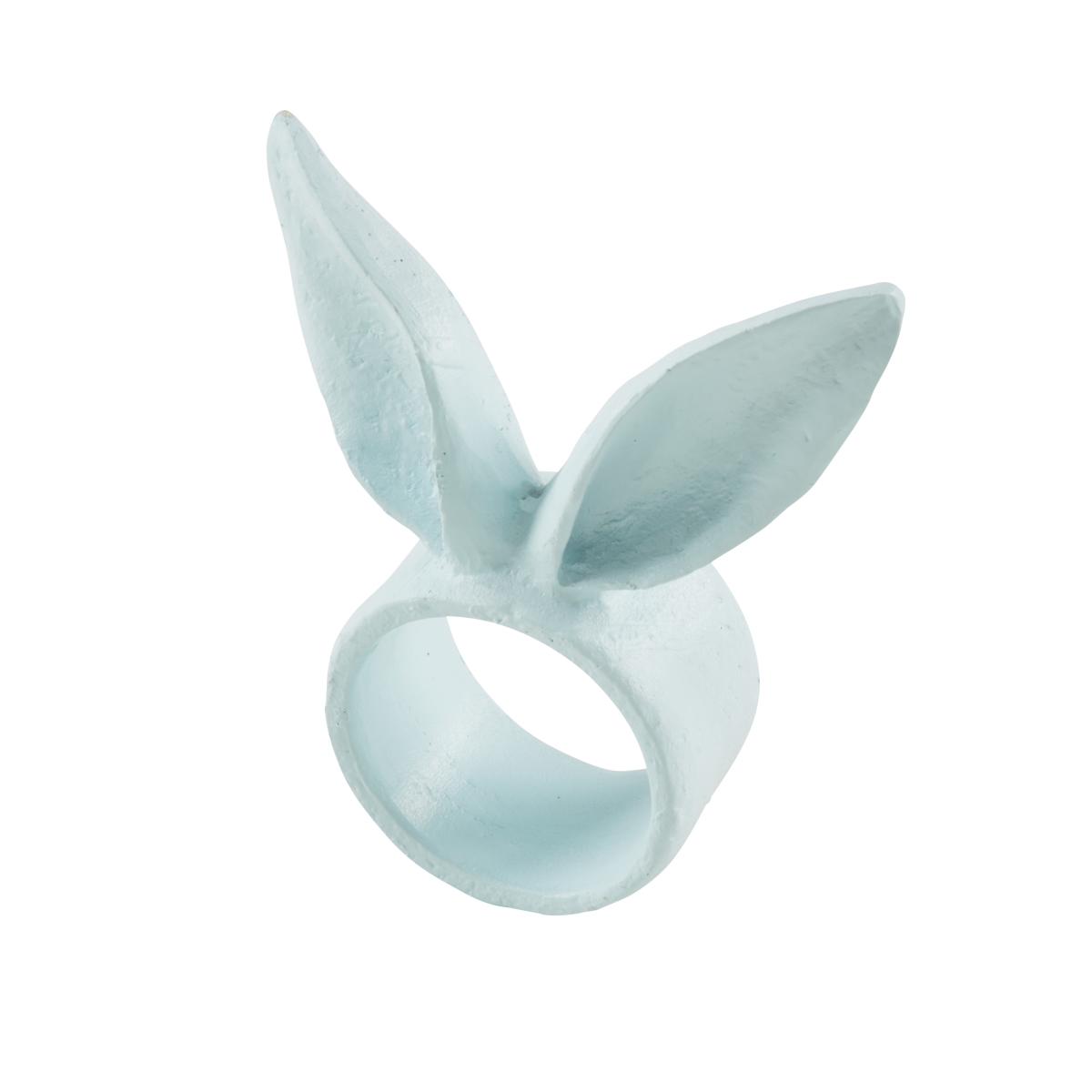 Picture of Saro Lifestyle NR864.BL Playful Bunny Ears Napkin Ring - Blue - Set of 4