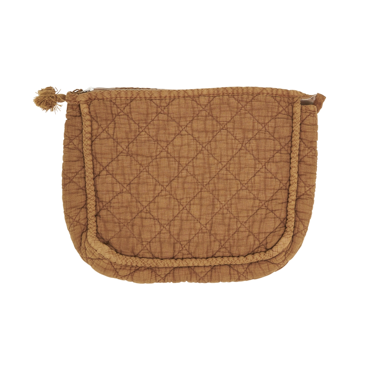 HB1500.TC Soft Cotton Quilted Cosmetic Bag - Terracotta