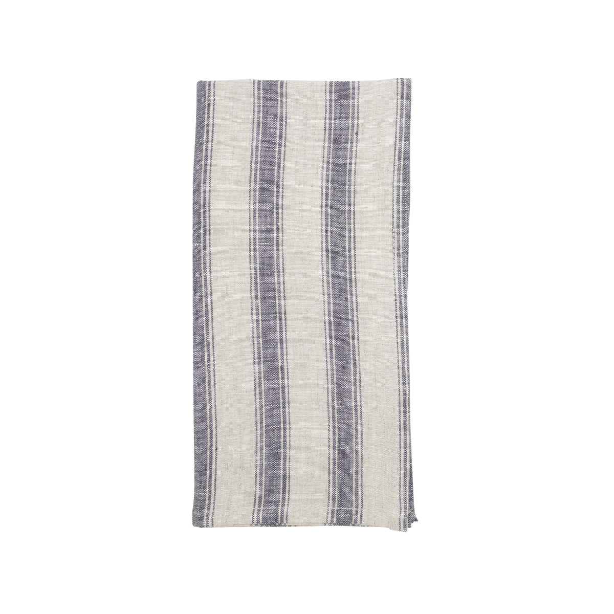 Picture of Saro Lifestyle 16009.FB20S Classic Striped Pure Linen Napkin - French Blue - Set of 4