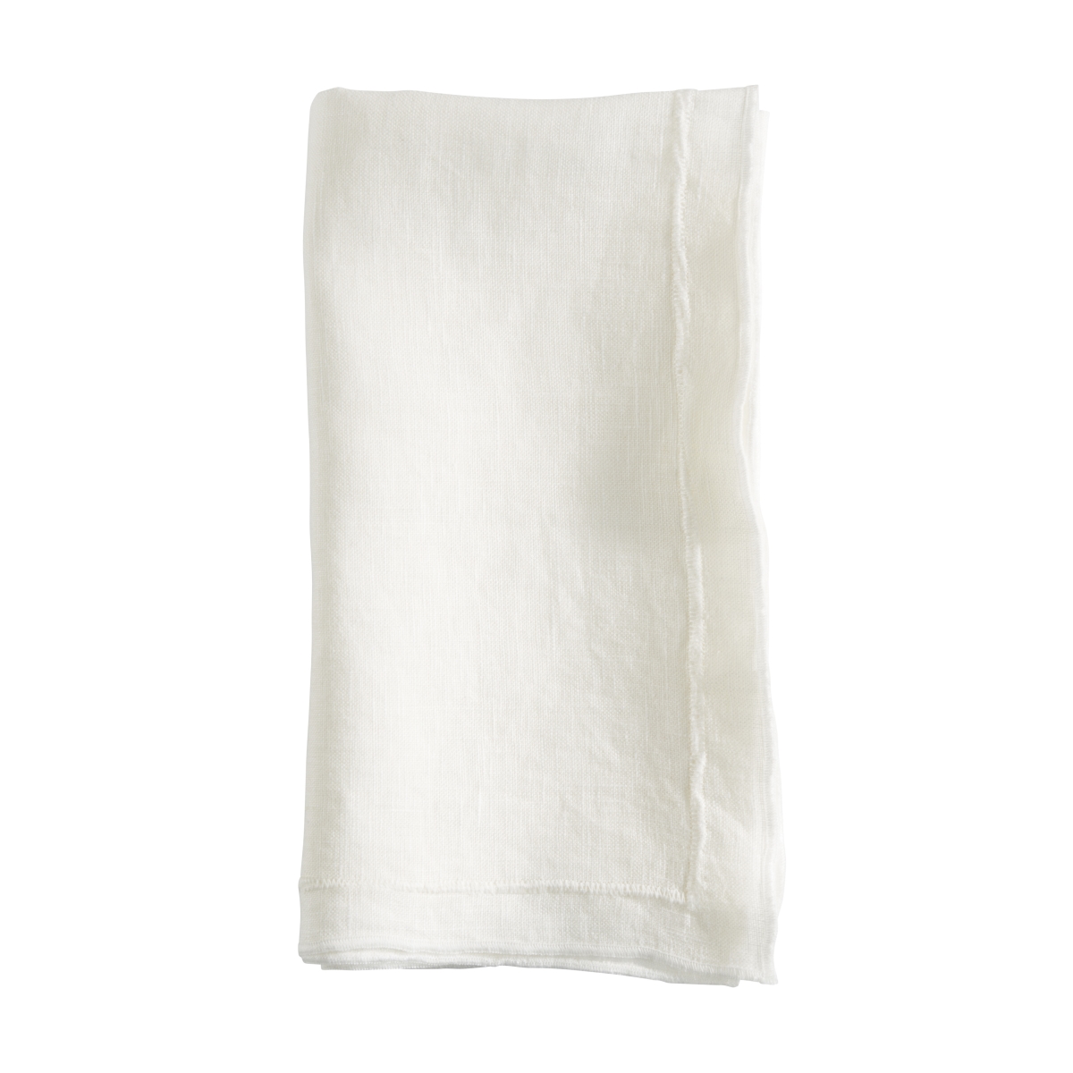 Picture of Saro Lifestyle 23007.I20S Sto ashed Over Lock Edge Napkin - Ivory - Set of 4