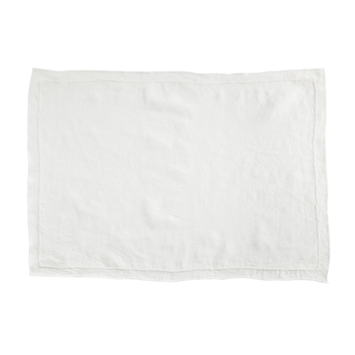 Picture of Saro Lifestyle 23007.I1420B Sto ashed Over Lock Edge Placemat - Ivory - Set of 4