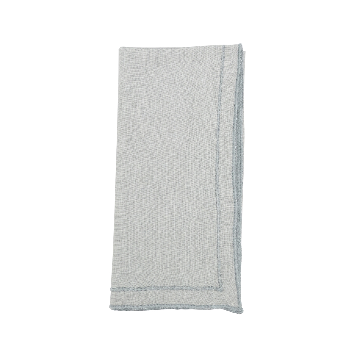 Picture of Saro Lifestyle 23007.BG20S Sto ashed Over Lock Edge Napkin - Blue & Gray - Set of 4