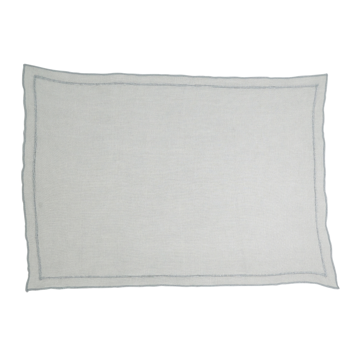 Picture of Saro Lifestyle 23007.BG1420B Sto ashed Over Lock Edge Placemat - Blue-Grey - Set of 4