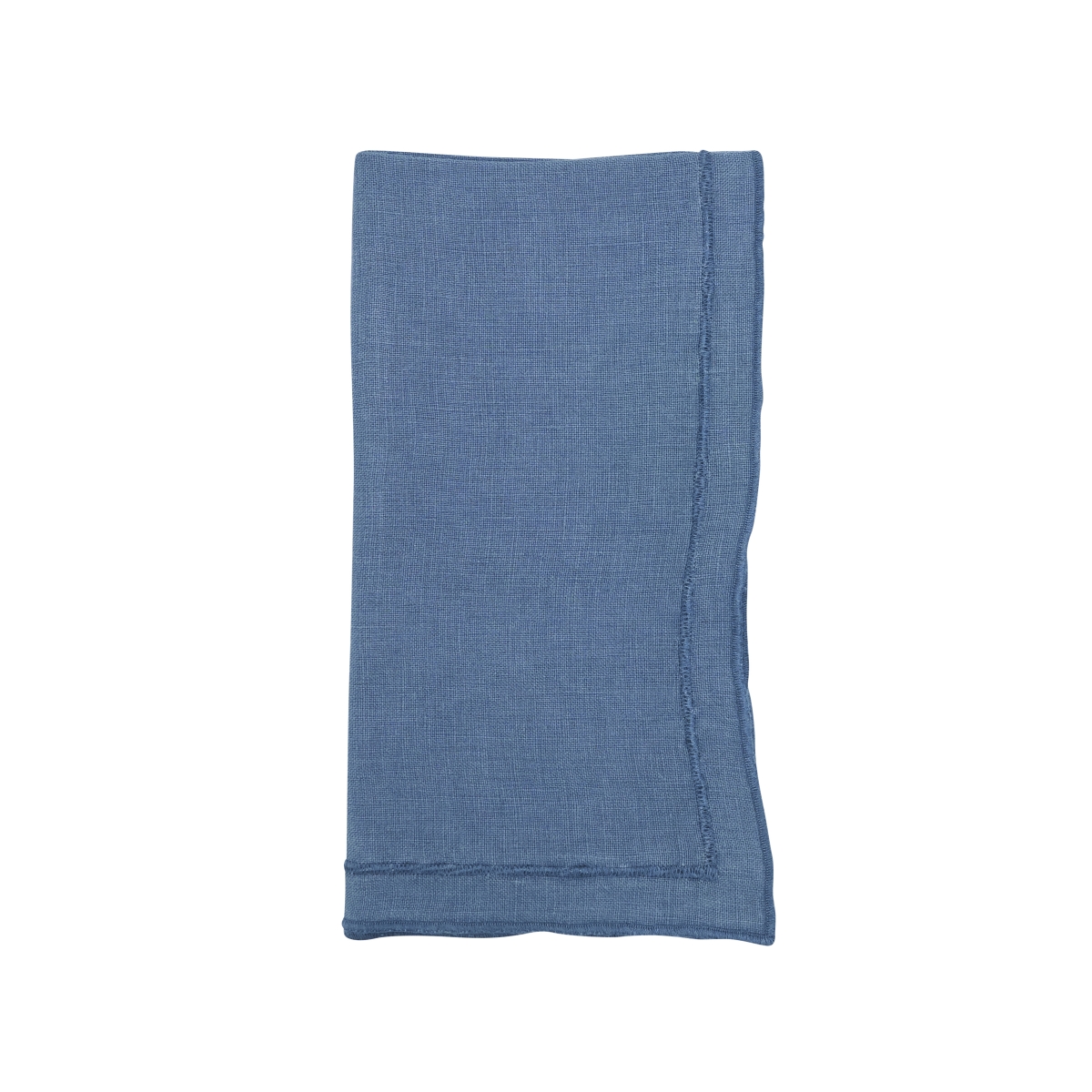 Picture of Saro Lifestyle 23007.NB20S Sto ashed Over Lock Edge Napkin - Navy Blue - Set of 4