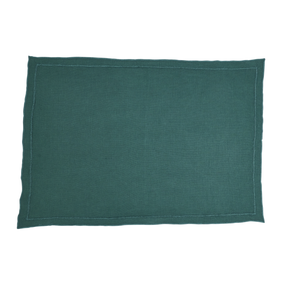 Picture of Saro Lifestyle 23007.JG1420B Sto ashed Over Lock Edge Placemat - Jasper Green - Set of 4