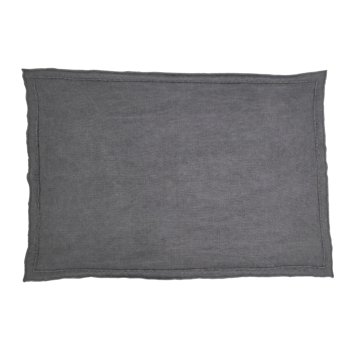 Picture of Saro Lifestyle 23007.ST1420B Sto ashed Over Lock Edge Placemat - Slate - Set of 4
