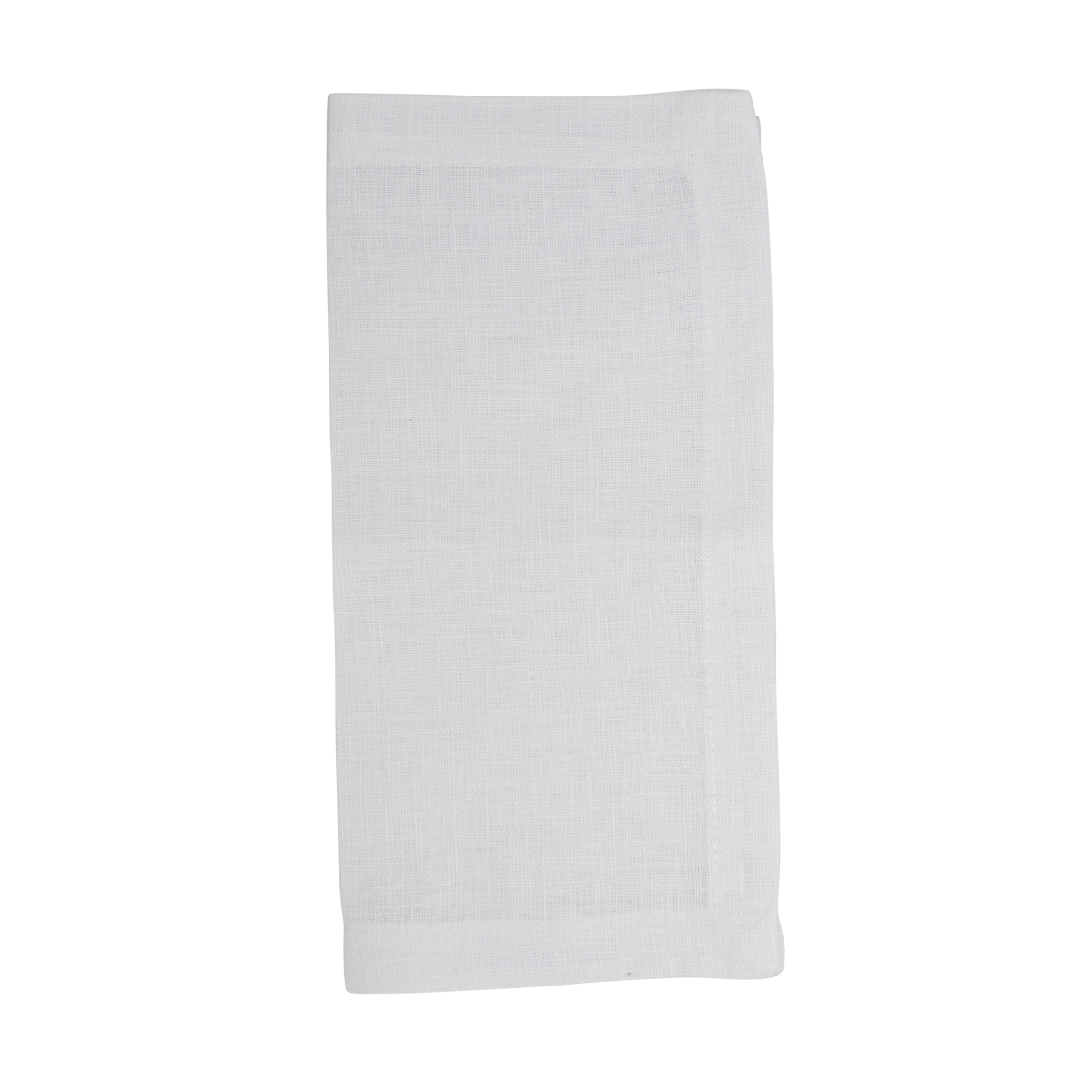 Picture of Saro Lifestyle 5099.W10S Pure Linen Tea Napkin - White - Set of 4