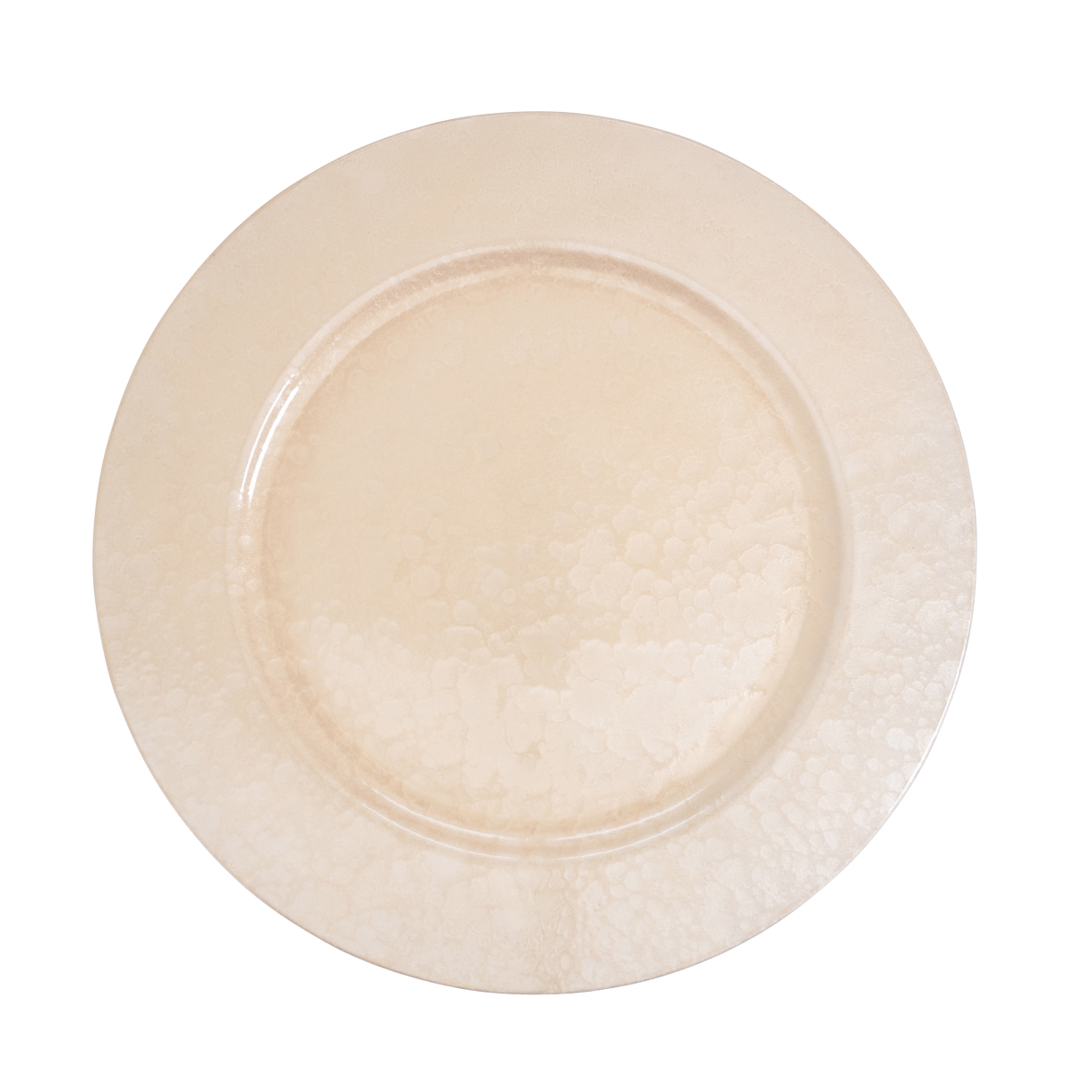 Picture of Saro Lifestyle CH333.CH13R Soft Glow Faux Mother of Pearl Charger Plate - Champagne - Set of 4