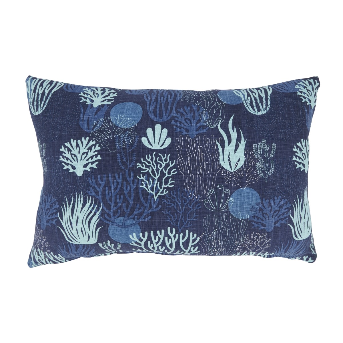 1500P.NB1320BC Coastal Coral Pillow Cover - Navy Blue - 13 x 20 in.