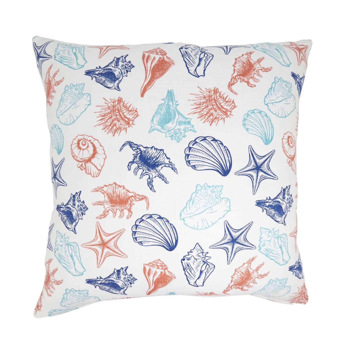 5080P.M20SD Elegant Sea Shells Down Filled Pillow - Multi Color - 20 x 20 in.