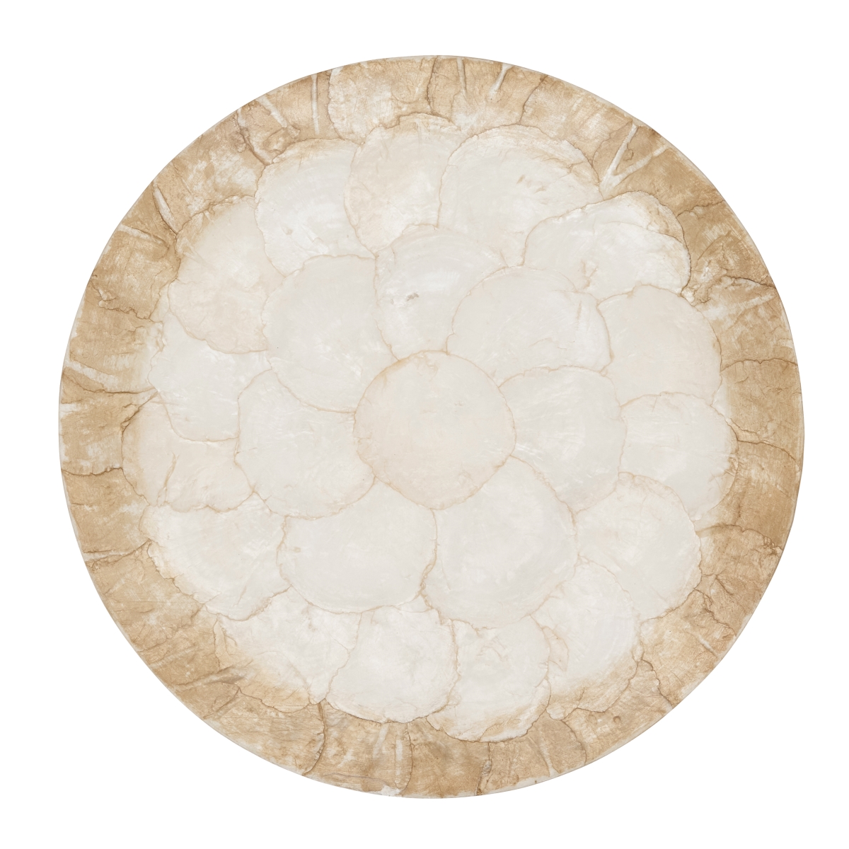Picture of Saro Lifestyle 243.GL15R 15 in. Capiz Glow Placemat&#44; Gold - Set of 4