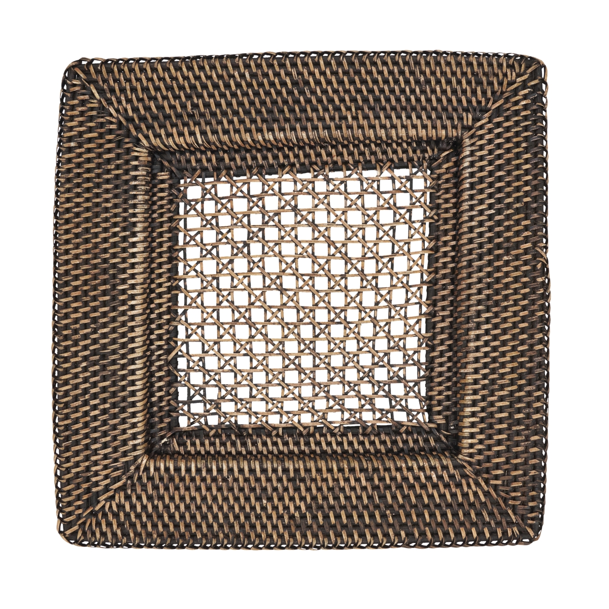 Picture of Saro Lifestyle CH153.BR13S 13 in. Handcrafted Rustic Charger Plate&#44; Brown - Set of 4