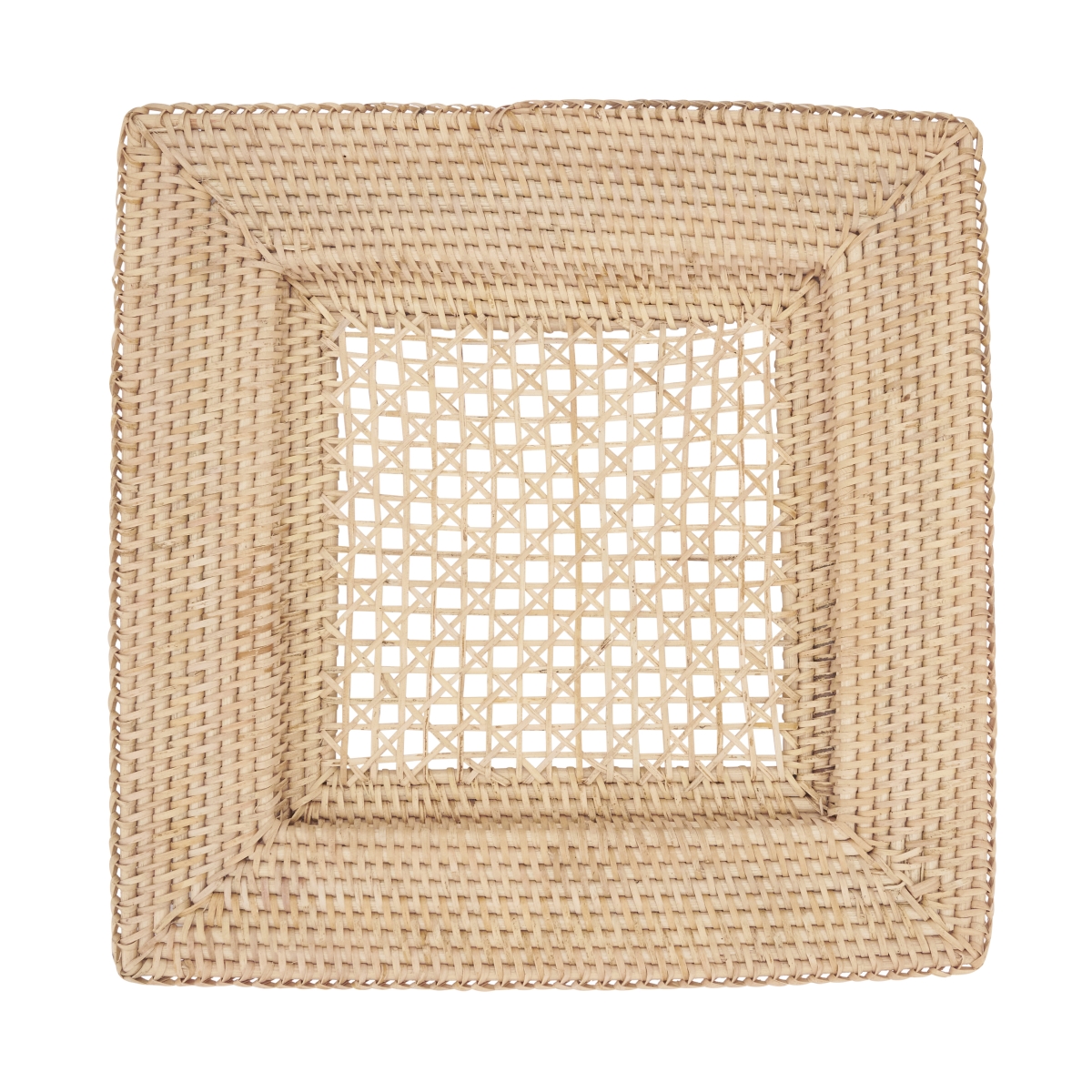 Picture of Saro Lifestyle CH153.N13S 13 in. Handcrafted Rustic Charger Plate&#44; Natural - Set of 4