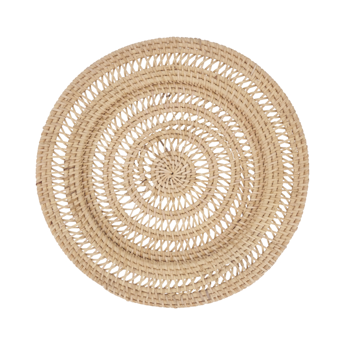 Picture of Saro Lifestyle 4424.N13R 13 in. Rustic Rattan Charger Plate&#44; Natural - Set of 4