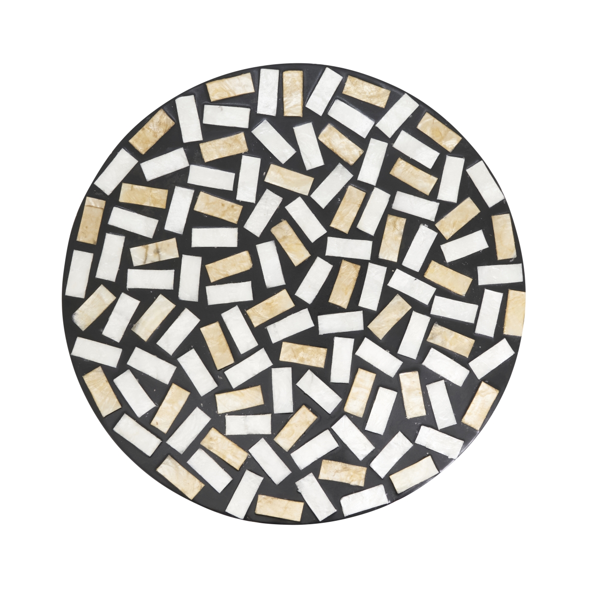 Picture of Saro Lifestyle 2407.BK15R 15 in. Natural Shell Fragment Placemat&#44; Black - Set of 4