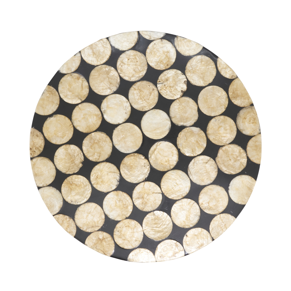 Picture of Saro Lifestyle 2403.BK15R 15 in. Capiz Disc Placemat&#44; Black - Set of 4