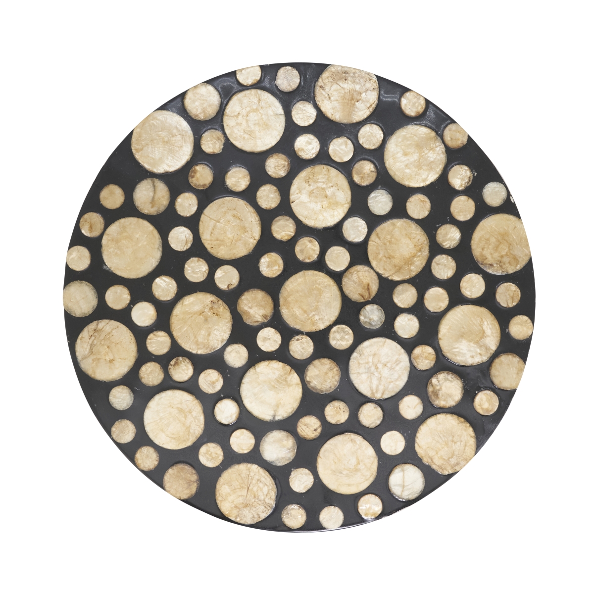 Picture of Saro Lifestyle 2209.BK15R 15 in. Capiz Echoes Placemat, Black - Set of 4
