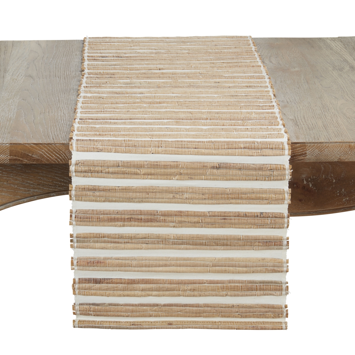 Picture of Saro Lifestyle 4032.N1472B Natural Weave Hyacinth Table Runner - Natural