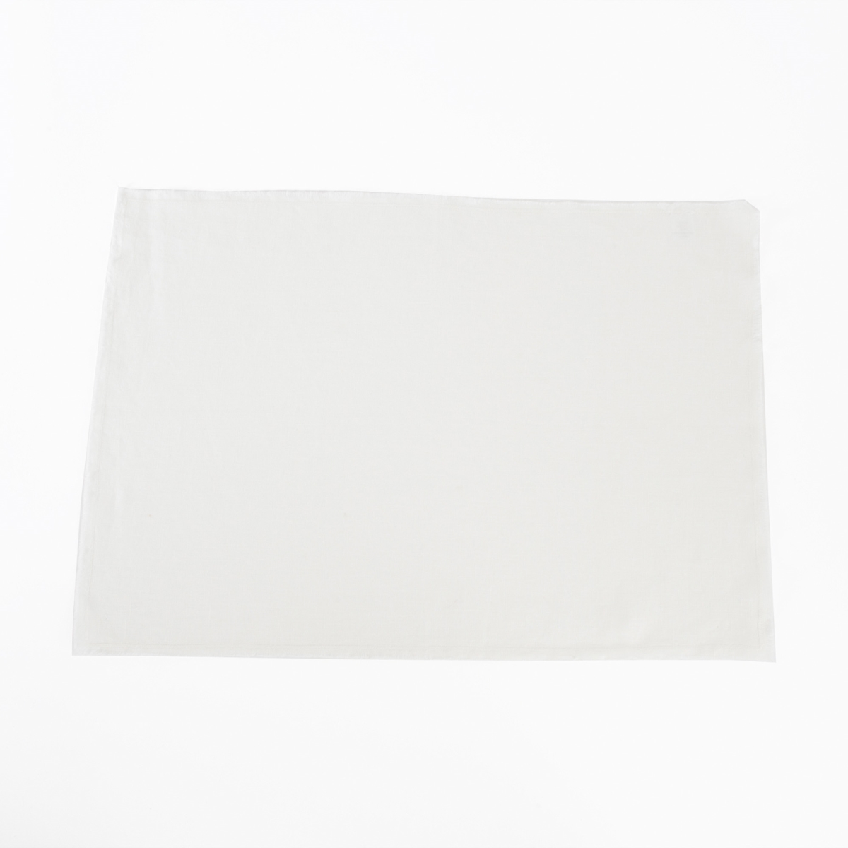 Picture of SARO 13009.I1420B 14 x 20 in. Rectangular Stone Washed Linen Table Placemats - Ivory  Set of 4