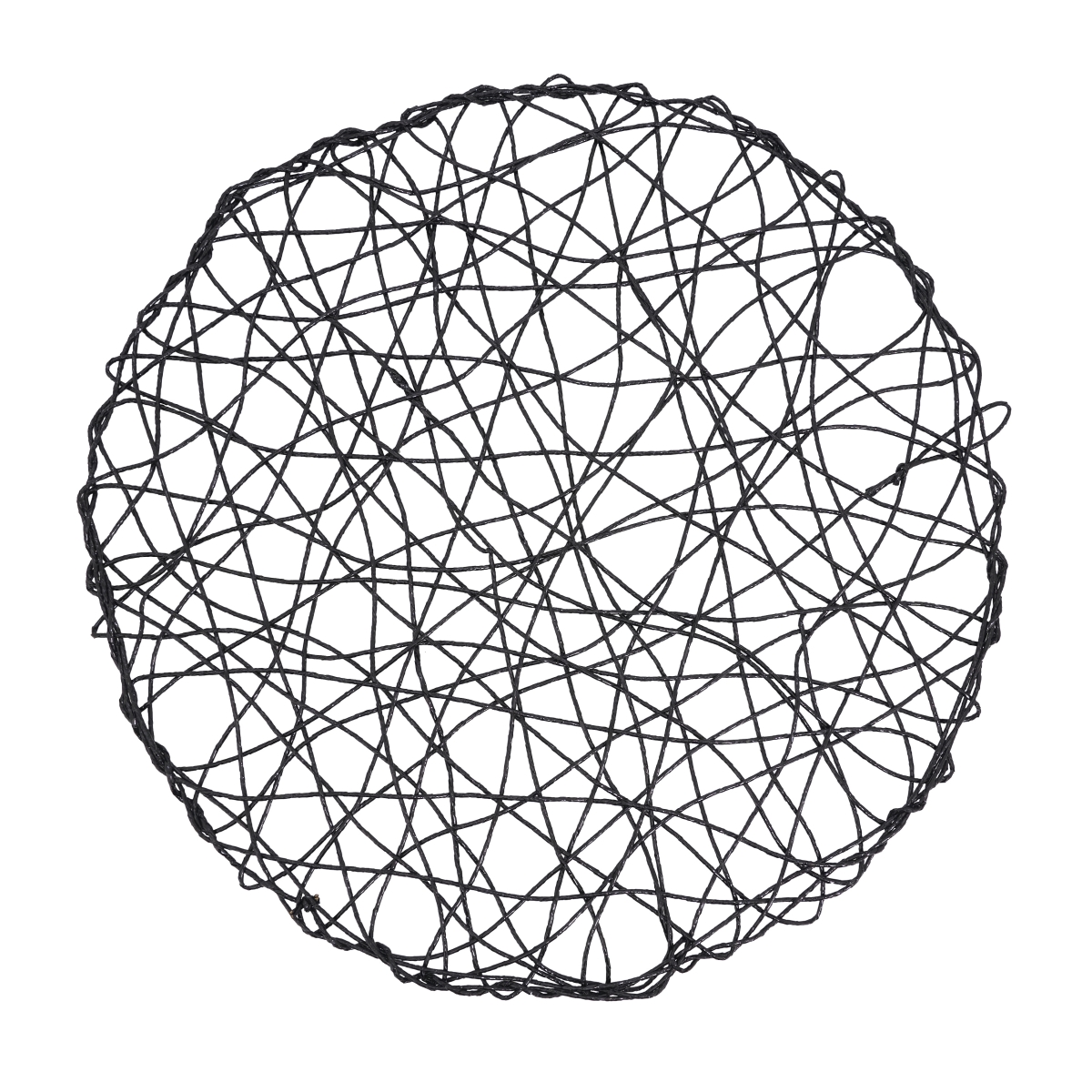 Picture of Saro Lifestyle 616.BK15R Intricate Wire Nest Placemat - Black - Set of 4
