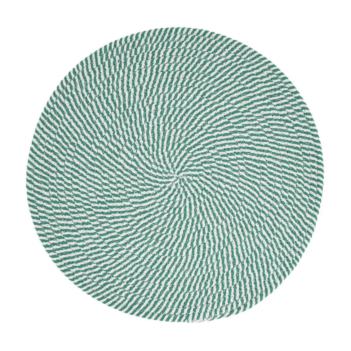 Picture of Saro Lifestyle 5460.G15R Stripes of Mint Placemat - Green - Set of 4