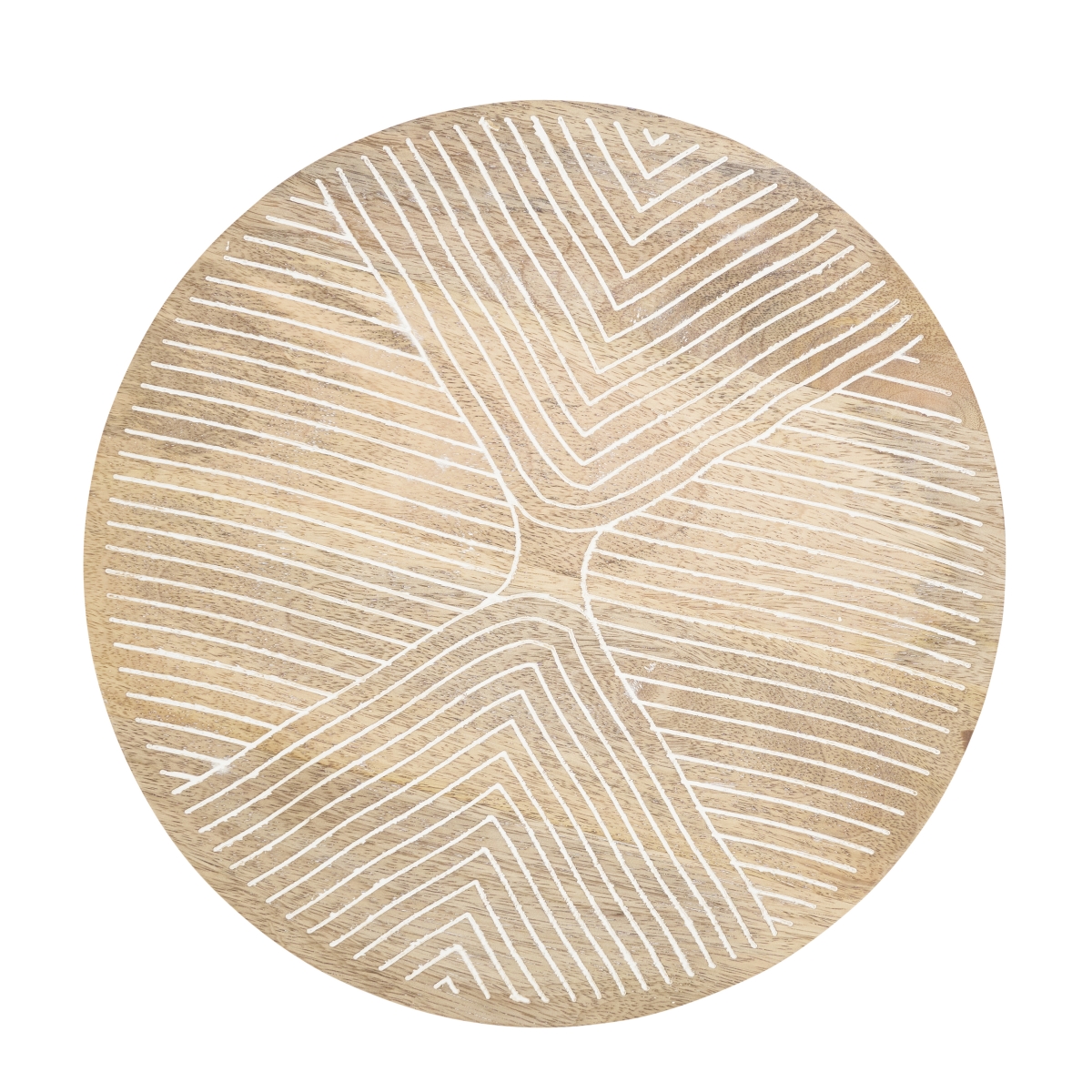 Picture of Saro Lifestyle CH659.N13R 13 in. Rustic Charm Wooden Charger Plate&#44; Natural - Set of 4