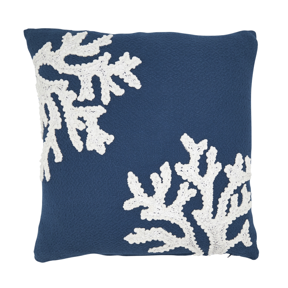 Picture of Saro Lifestyle 6538.NB18SD Coral Down Filled Pillow - Navy Blue