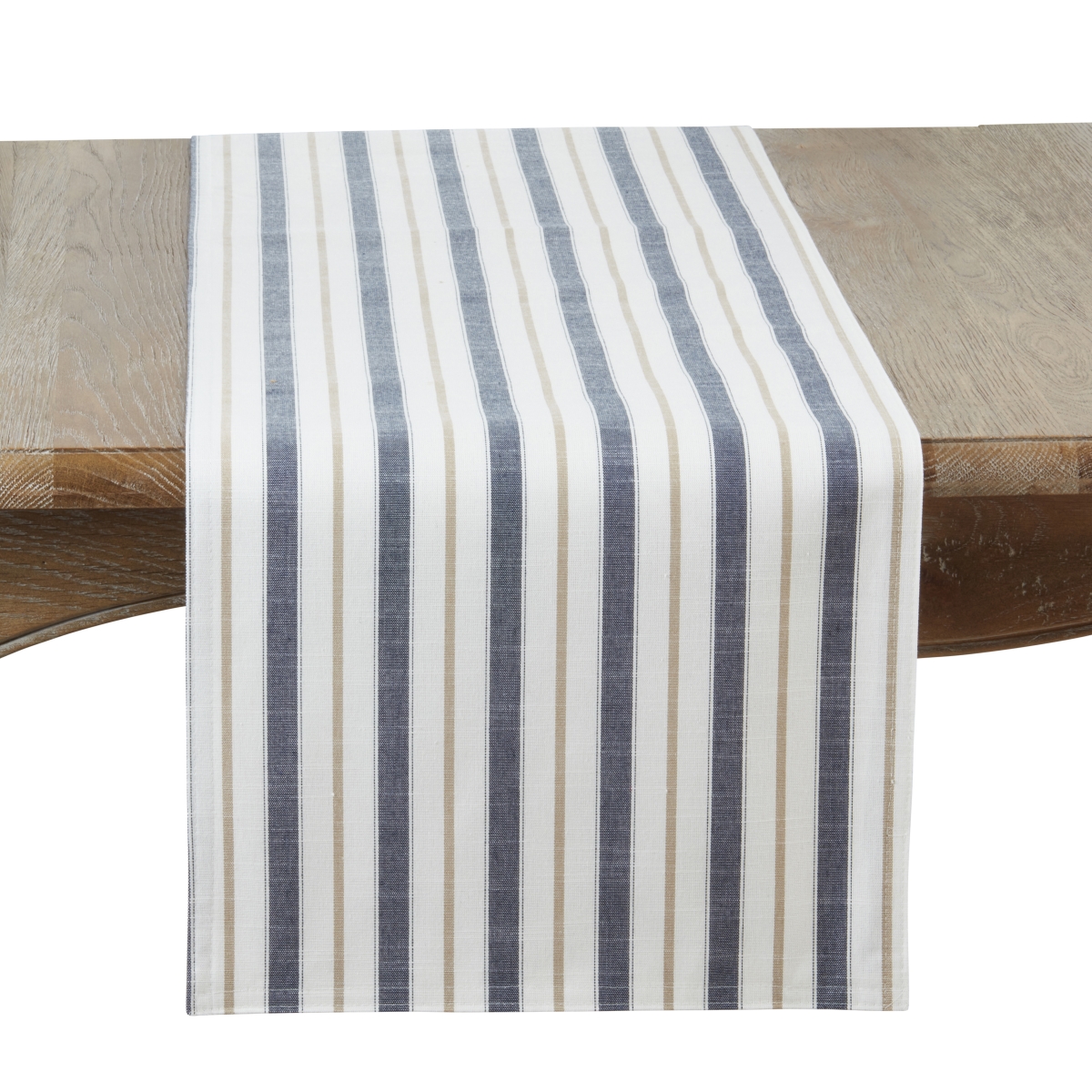 Picture of Saro Lifestyle 2090.BL16108B Modern Striped Table Runner - Blue - 16 x 108 in.