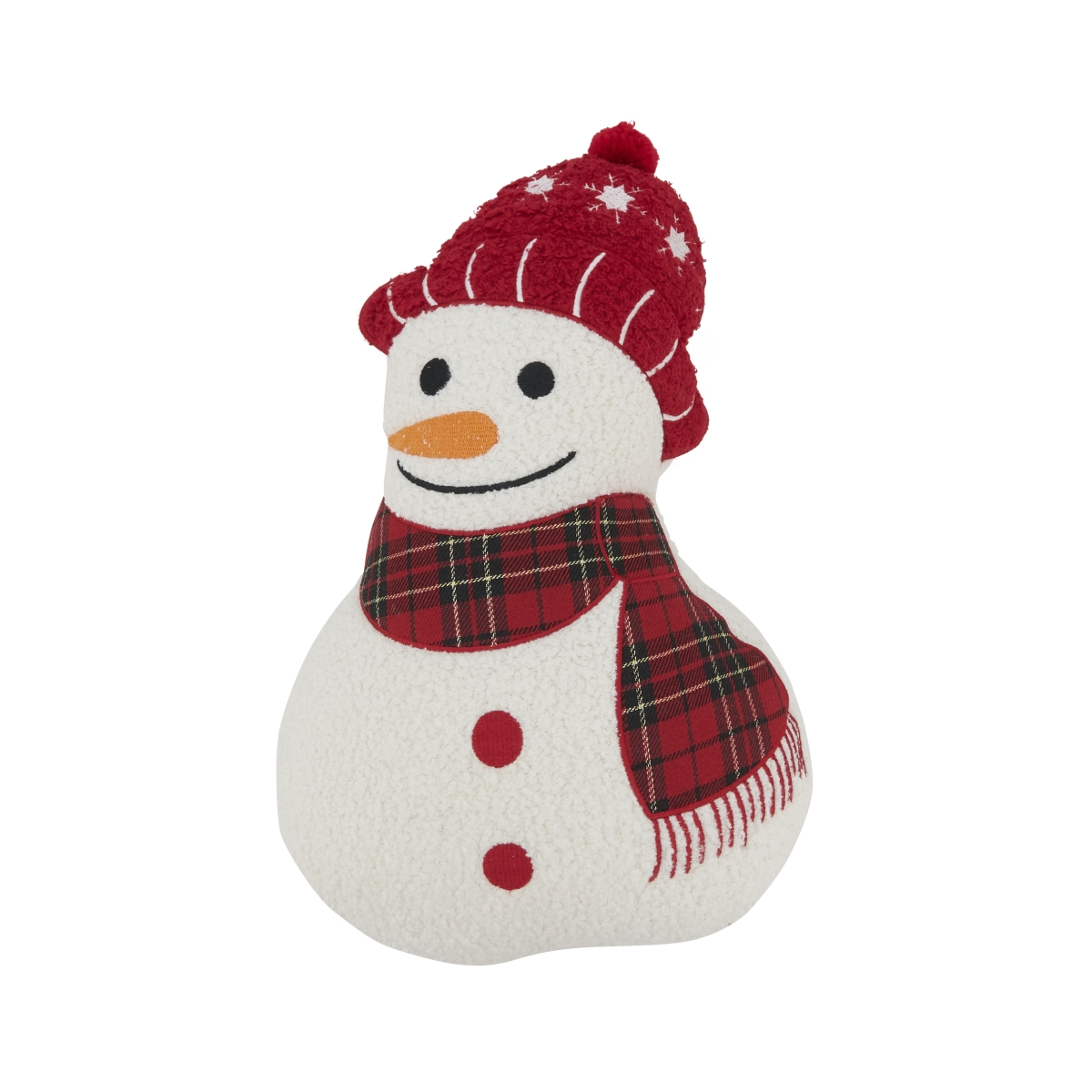 Picture of Saro Lifestyle 833.M1812 Cheerful Snowman Pillow with Soft Poly Fill - Multi Color
